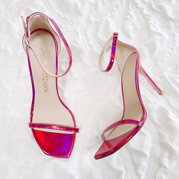 Stuart Weitzman Women's Nudistcurve 100 Ankle Strap High Heel Sandals - Picture 4 of 8